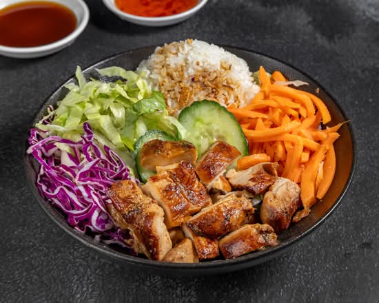 BBQ Chicken Rice Salad Bowl